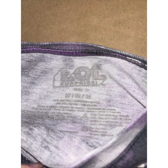 LOL Surprise Doll Womens Unisex T Shirt Medium Scary Surprise Purple Tie Dye - Picture 5 of 6